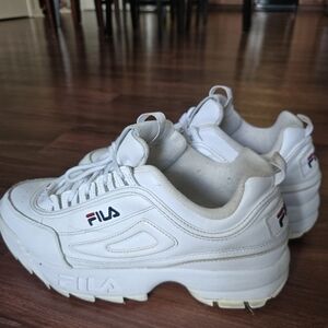 Fila White Athletic Shoes